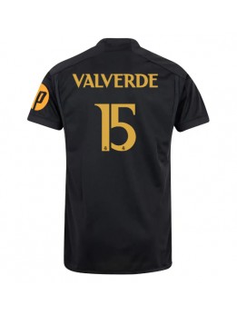 Real Madrid Federico Valverde #15 Ausweichtrikot 2023-24 Kurzarm